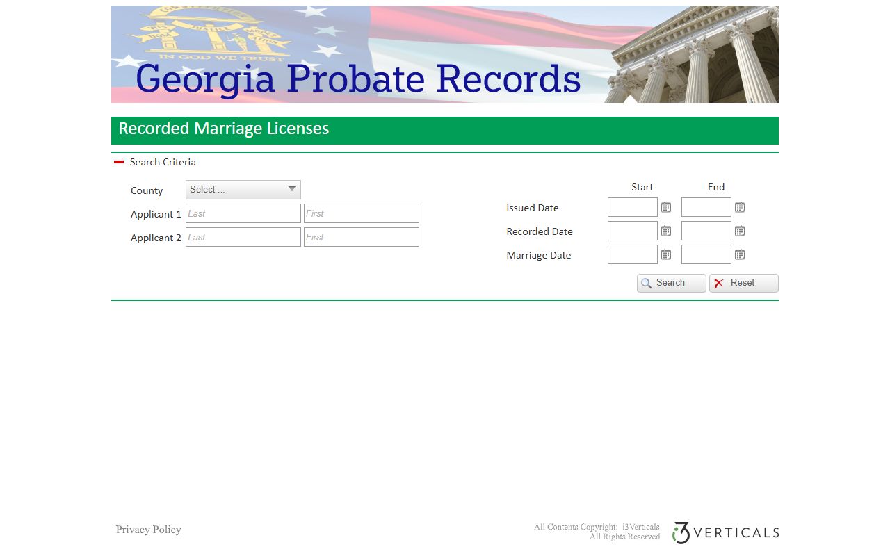 Brantley County marriage records Georgia Probate Records marriage search fields