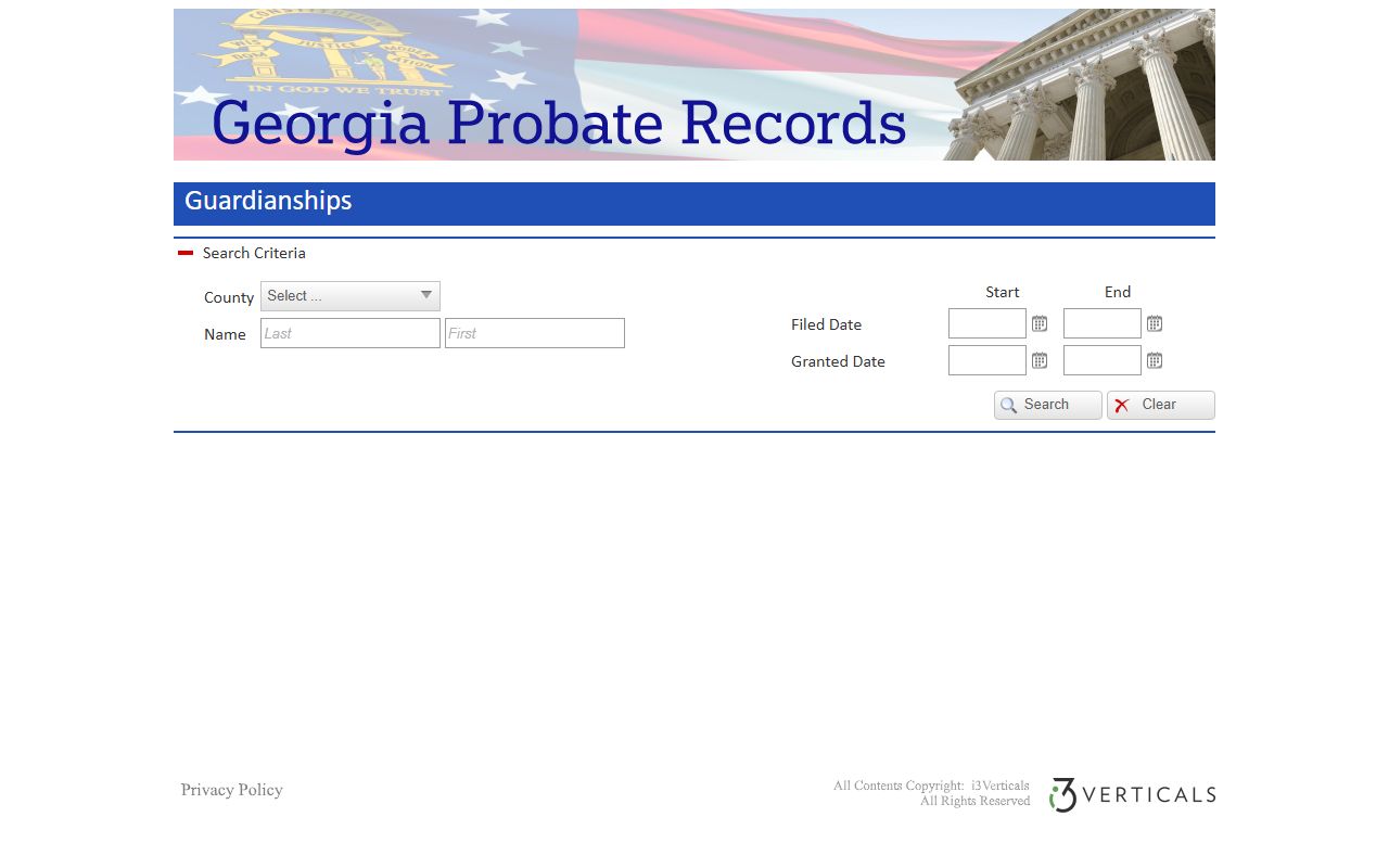 Brantley County probate records guardianship search module